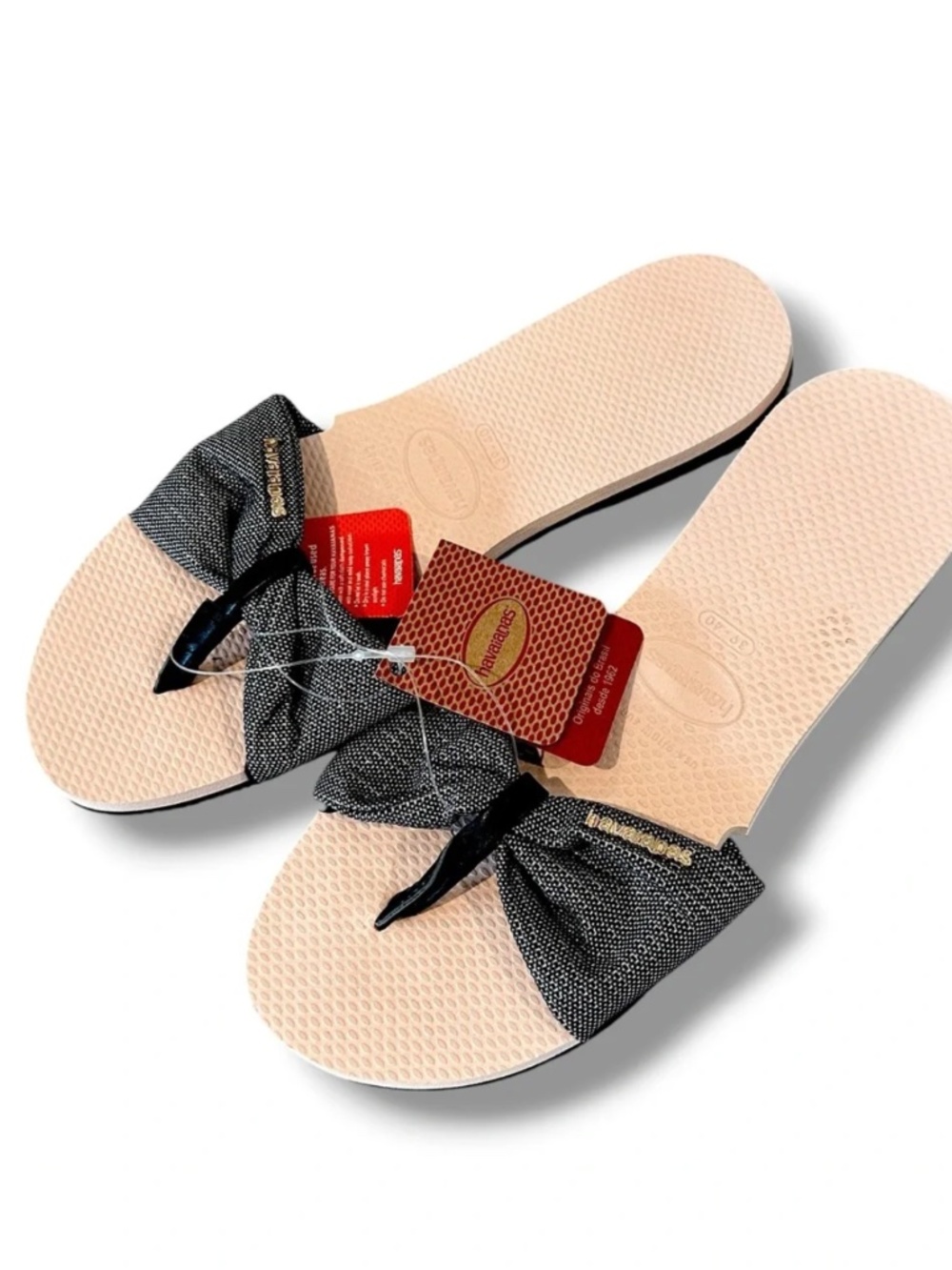 Havaianas You St. Tropez Shine Flip Flop Sandal Ballet Rose 39/40 9/10